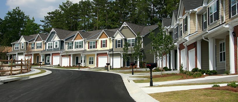 HOA security: 8 Easy Ideas To Improve Safety 1 HOA Security - row of houses