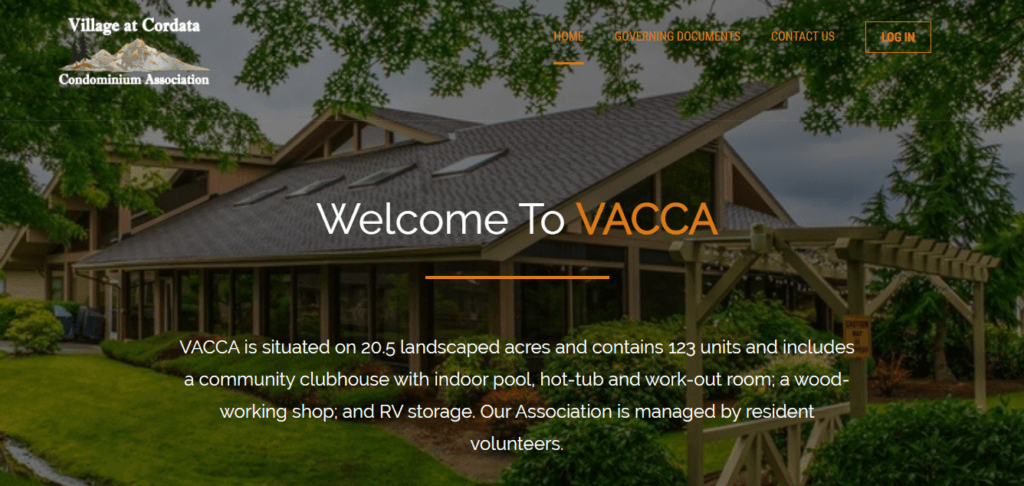 Meet the TOP 5 Best Condo Websites to Inspire Your Own 5 a screenshot of VACCA's website, which has a picture of a buidling ad the text welcome to vacca