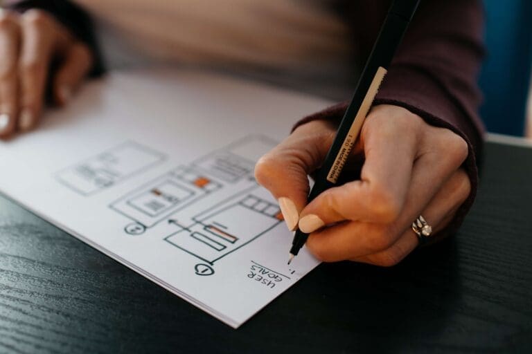 hoa emergency communication - a hand holds a pen and adds to a plan