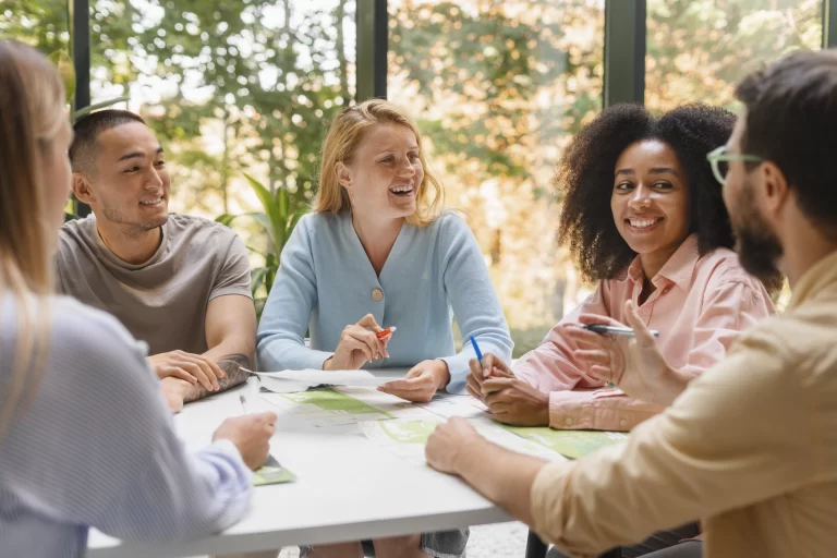 Group of people having a meeting to discuss hoa quorum requirements