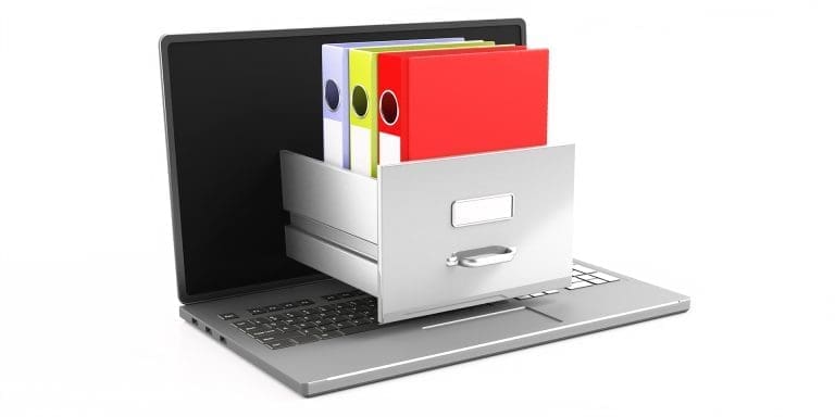 Document data archive storage